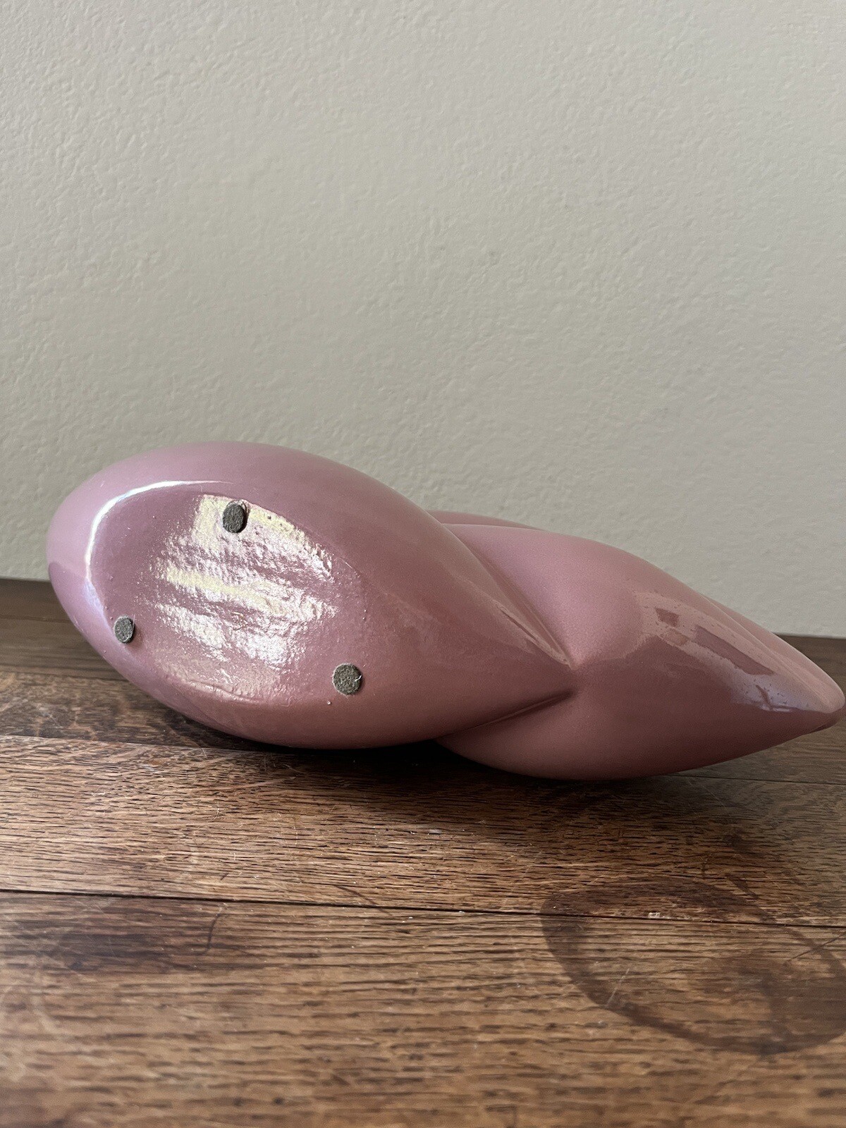 Vintage Post Modern Pink Ceramic Pottery Vase 1980’s