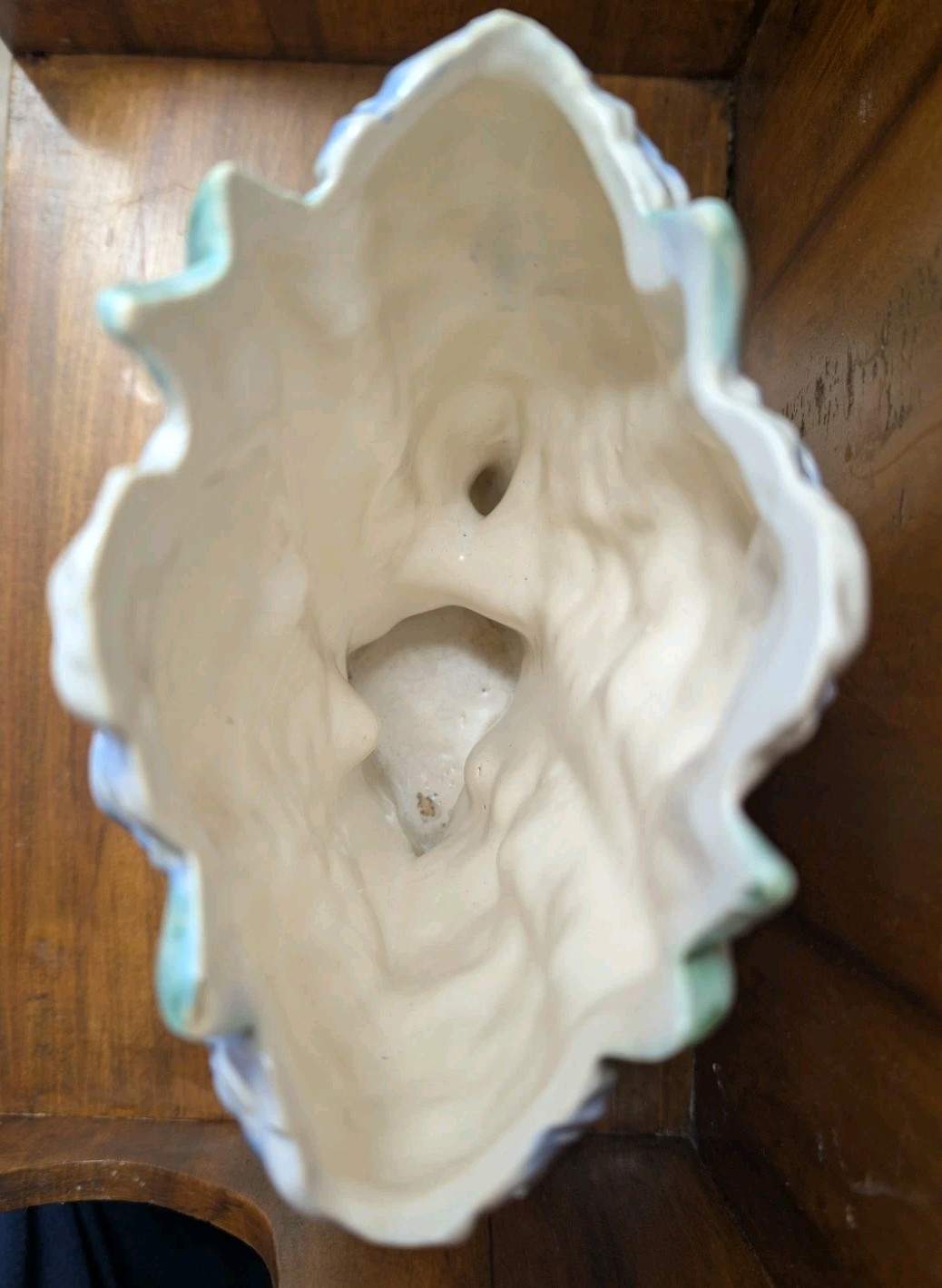 1940s McCoy Blue Periwinkle Hyacinth Vase Or Planter 8.5″ Cottagecore MCM Beauty