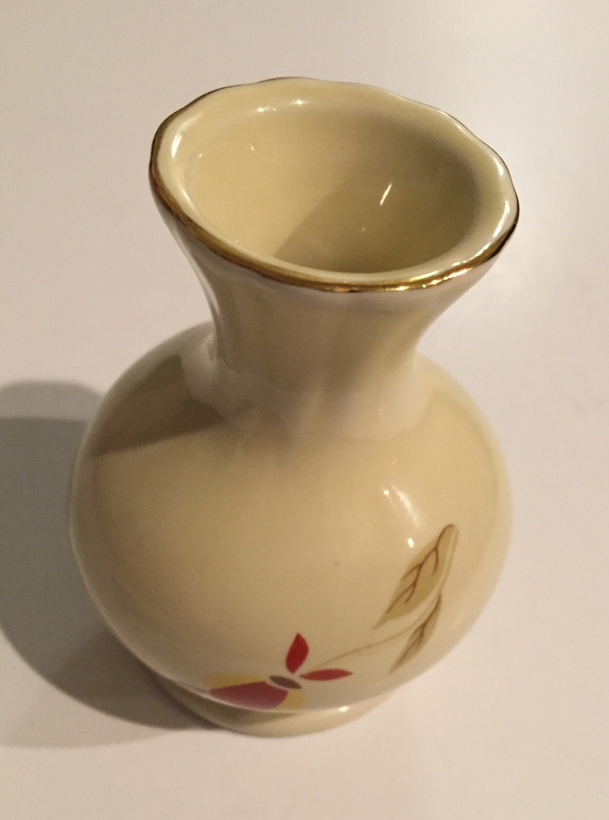 Hall China Autumn Leaf 1994 3 1/4 Inch BUD VASE Free Shipping