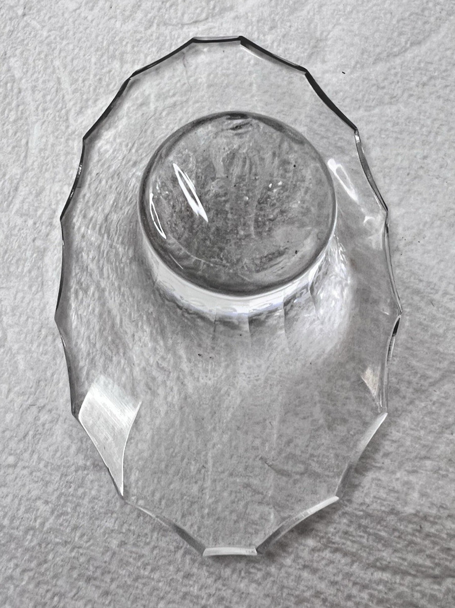 Signed Daum Nancy France Crystal Paperweight BACCARAT 2 1/2 x 1 5/8 x 1 In