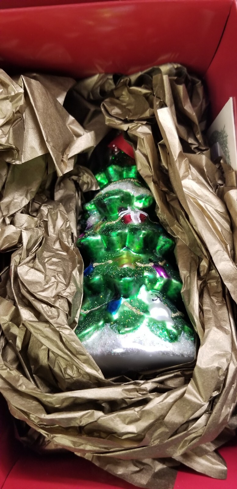 Waterford Holiday Heirlooms Christmas Tree Ornament in Box with tags 153721