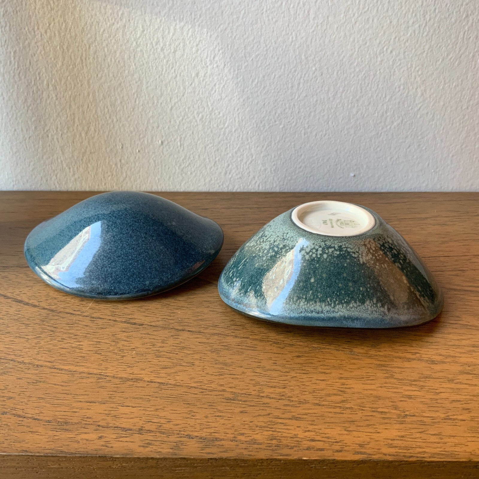 B&G Bing & Grondahl Blue Crystalline Glaze Lidded Dish Henning Koppel 1st ’62-70
