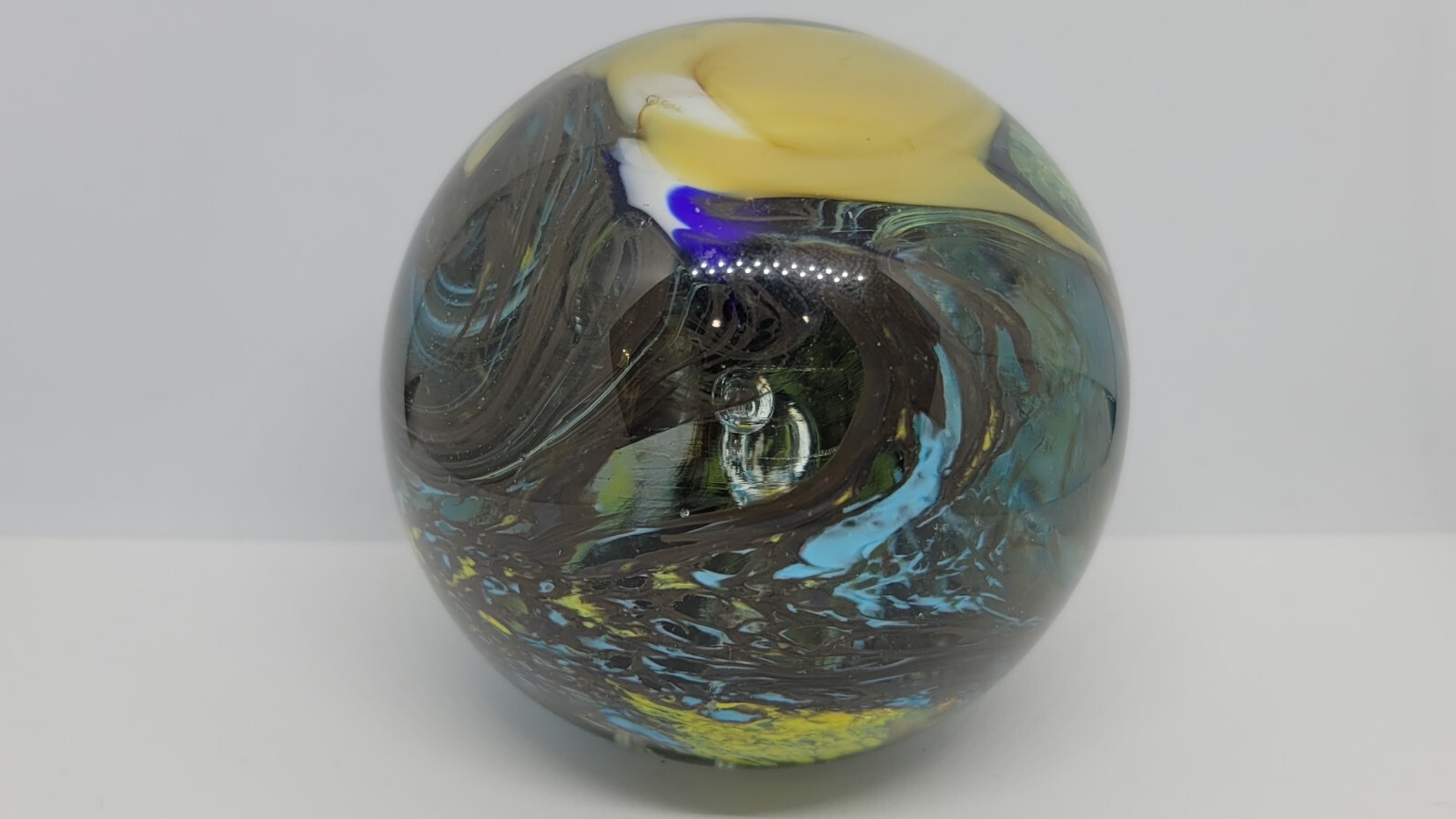 Vintage Wheaton Village Art Glass Paperweight, 2 7/8″