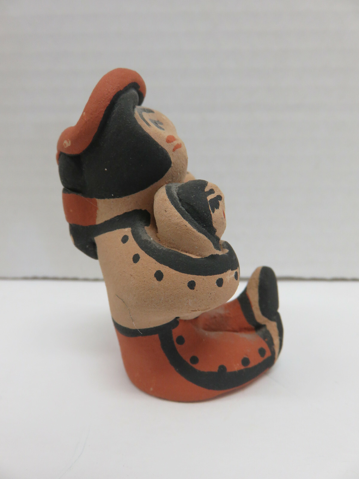Story Teller Holding 3 Babies Signed F.Fragua Jemez Pueblo