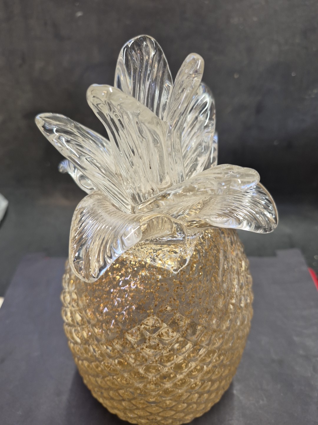 Glass Pineapple Decor Hand Blown