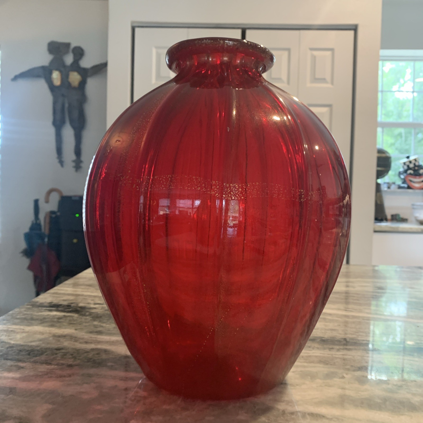 Barovier Murano Glass Vase With A Gold Wash—Soffito