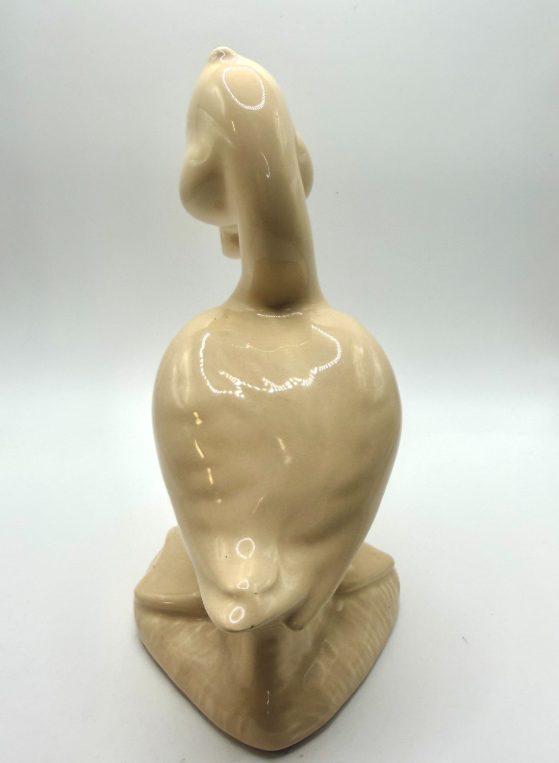 Canadian Pottery Duck Figurine Goose The Collectables Mold Beige #308 Vintage 8″