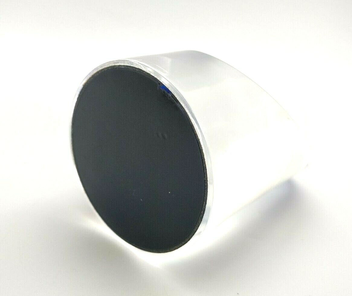 Cylindrical Cut Plastic Paperweight Blue Reflections Decor Desk Art