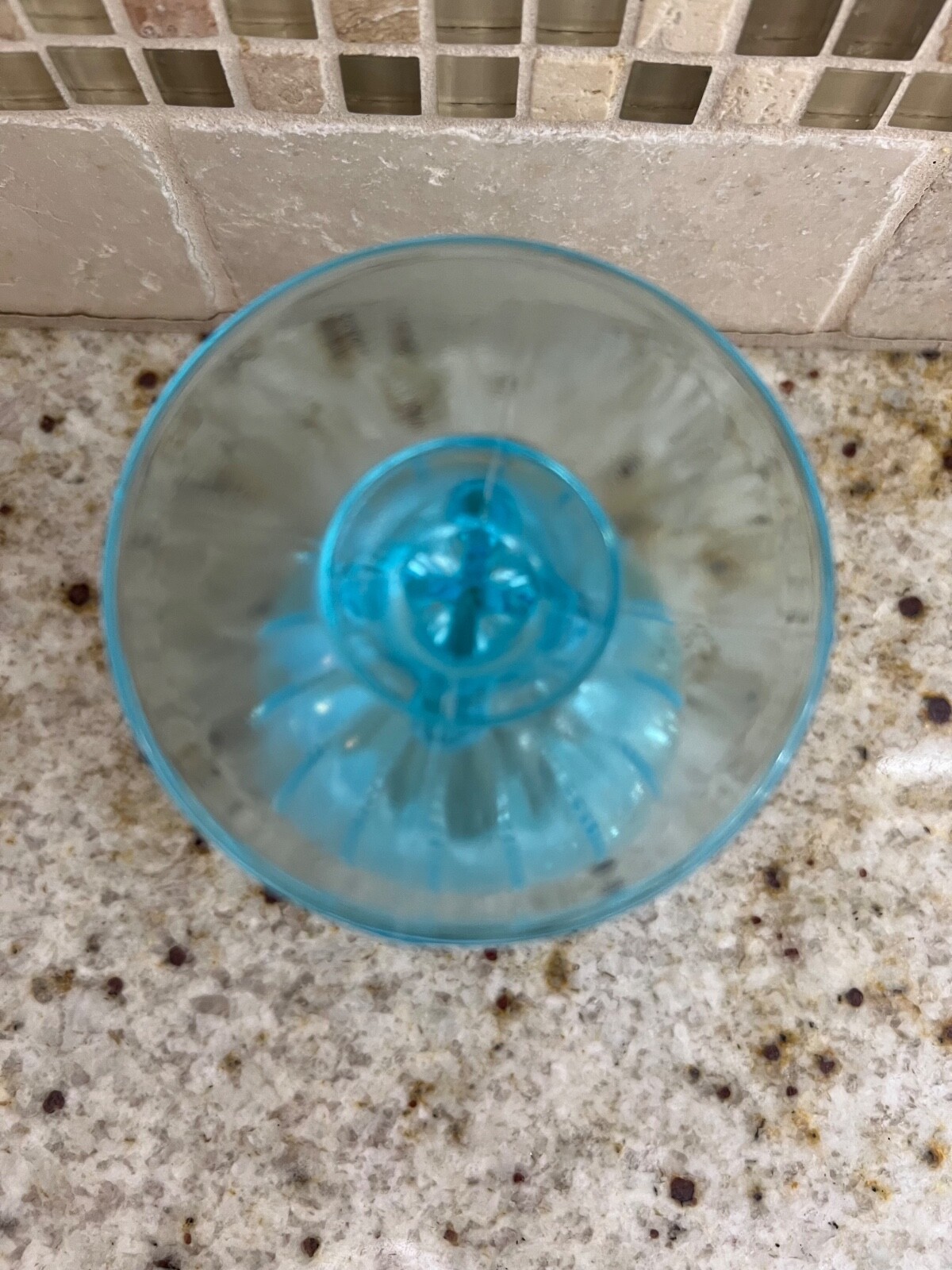 Vintage Aqua Blue Opalescent Vase
