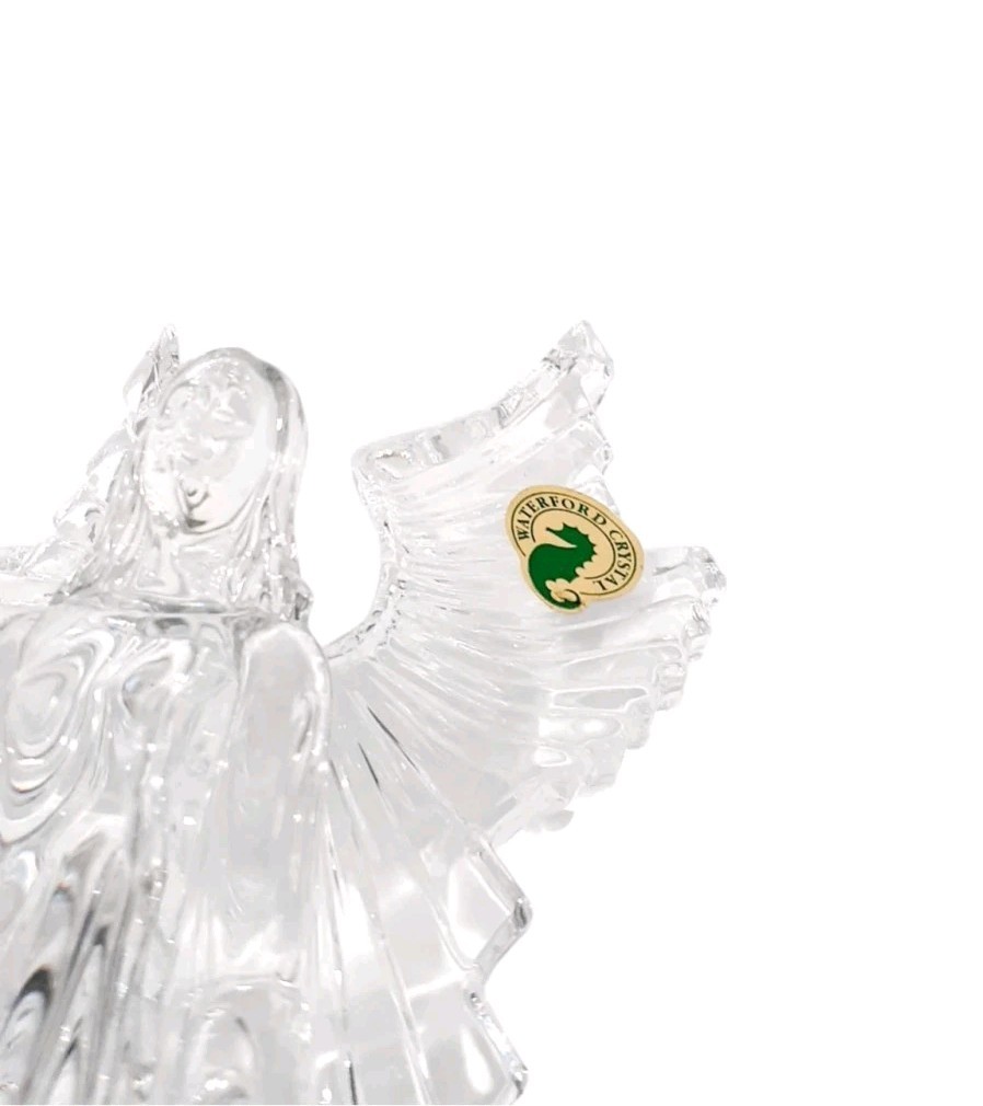 Waterford Crystal Angel of Light 8 1/2″ Marked Figurine Rare SEE DESCRIPTION
