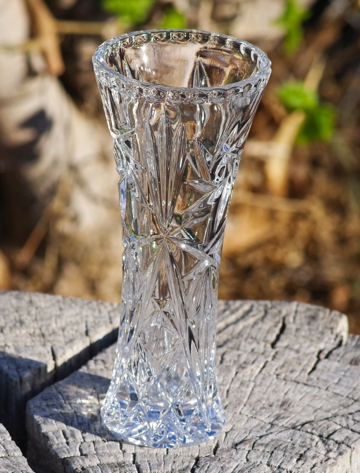 VINTAGE Miniature 6″ VASE Crystal by LENOX Made in Czech Republic