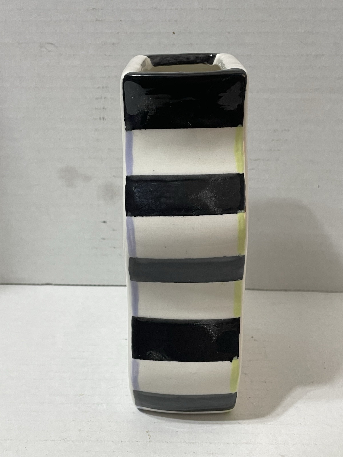 Wavy Snake Beetlejuice Vase, Pencil Holder, 6-1/2” Tall, Unique 1 Of A Kind