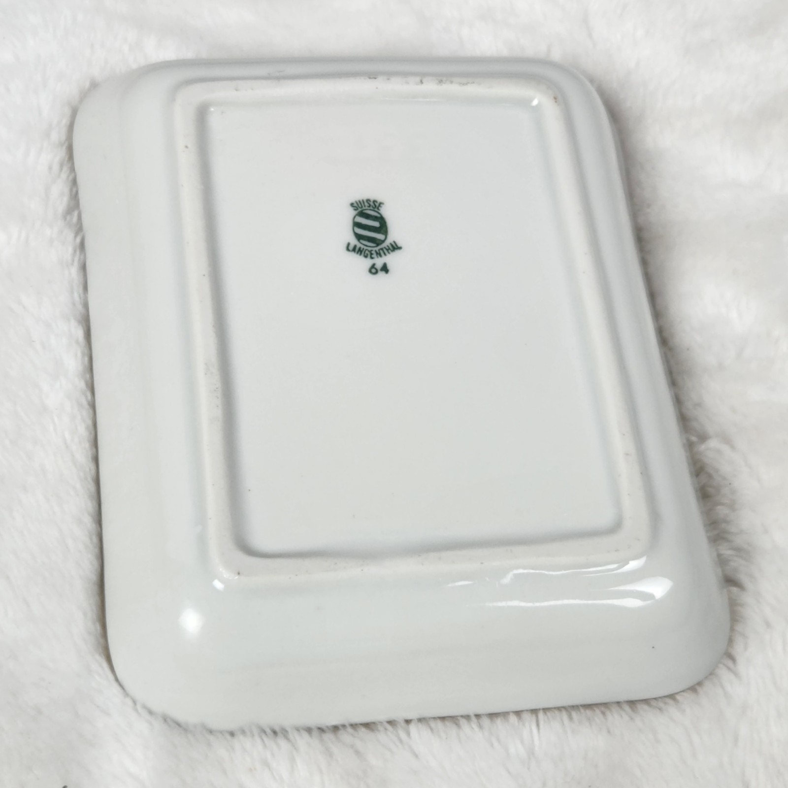 Schweizerhof Berne Porcelain 1963 Vintage Ashtray Made By Langenthal Suiss READ