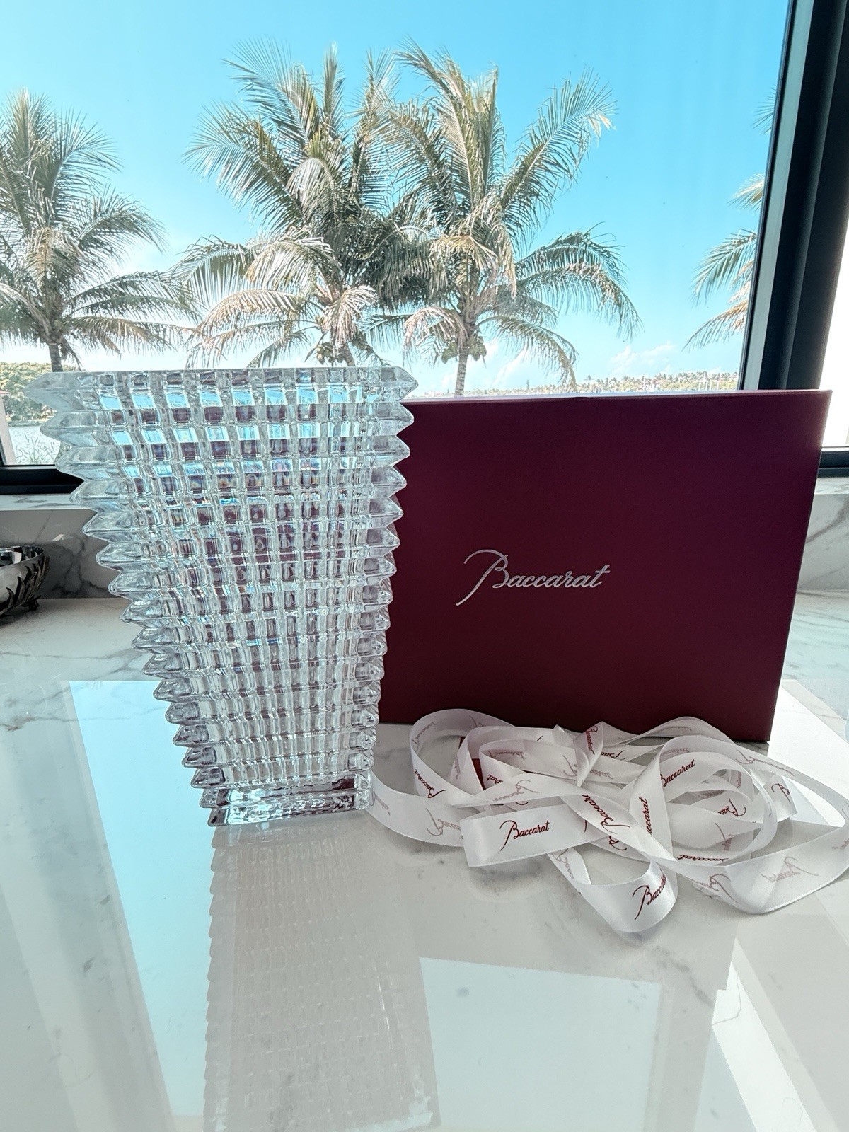 Brand New In Box Baccarat Eye Vase Large BNIB