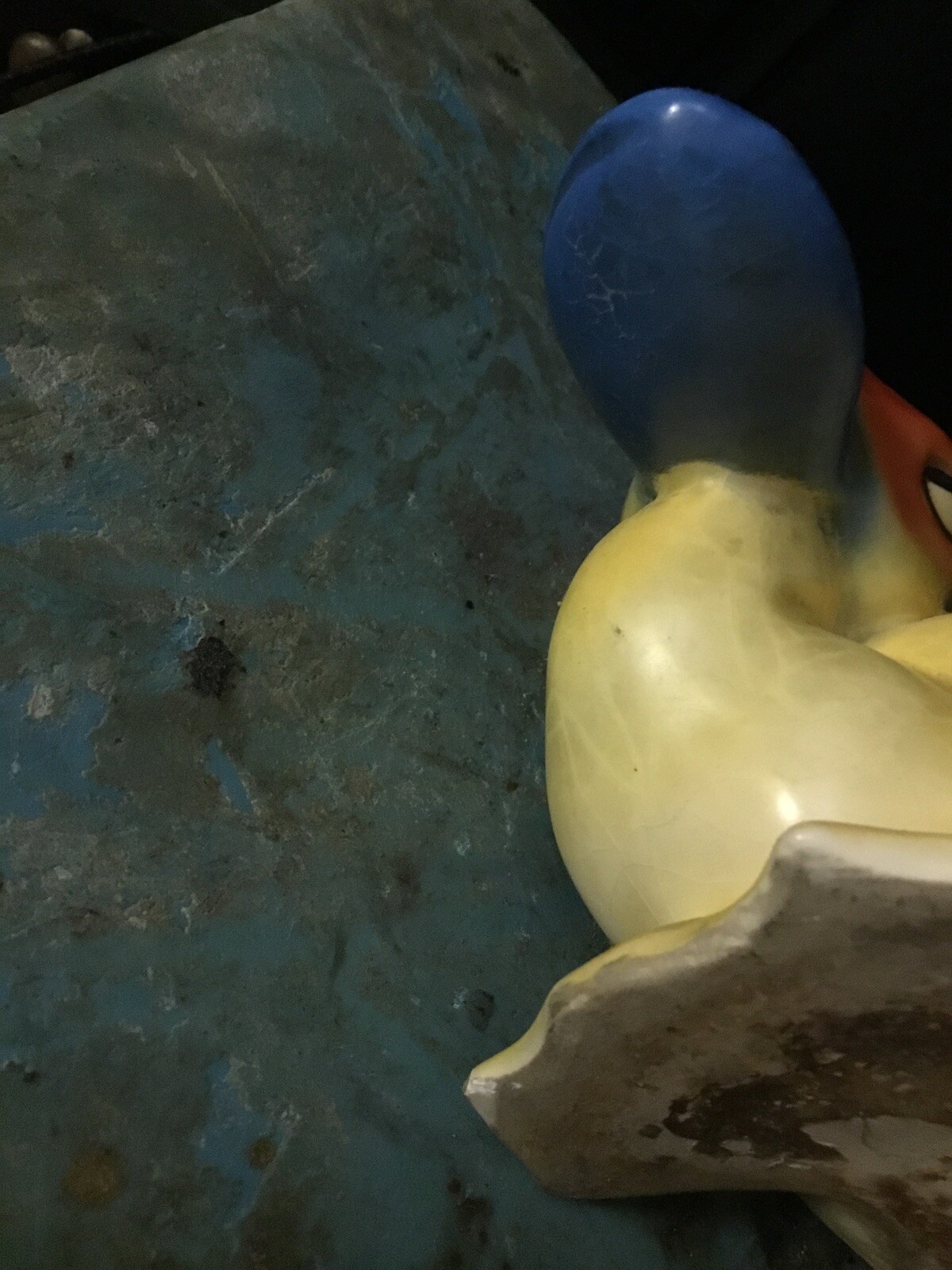 Unusual Ceramic Colorful Bird Pelican Art Deco Planter