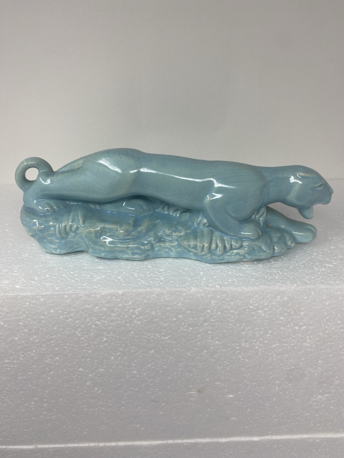 Charming Vintage Panther/Jaguar Planter, 9″, Not McCoy but?