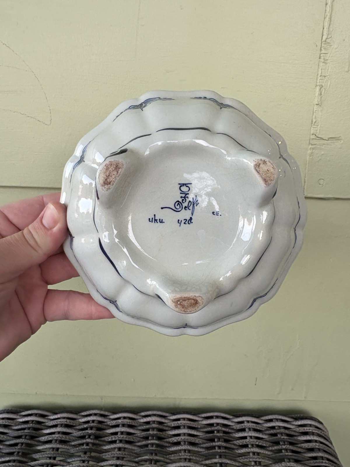 Royal Delft De Porceleyne Fles Lidded Candy Trinket Box Bonbonniere