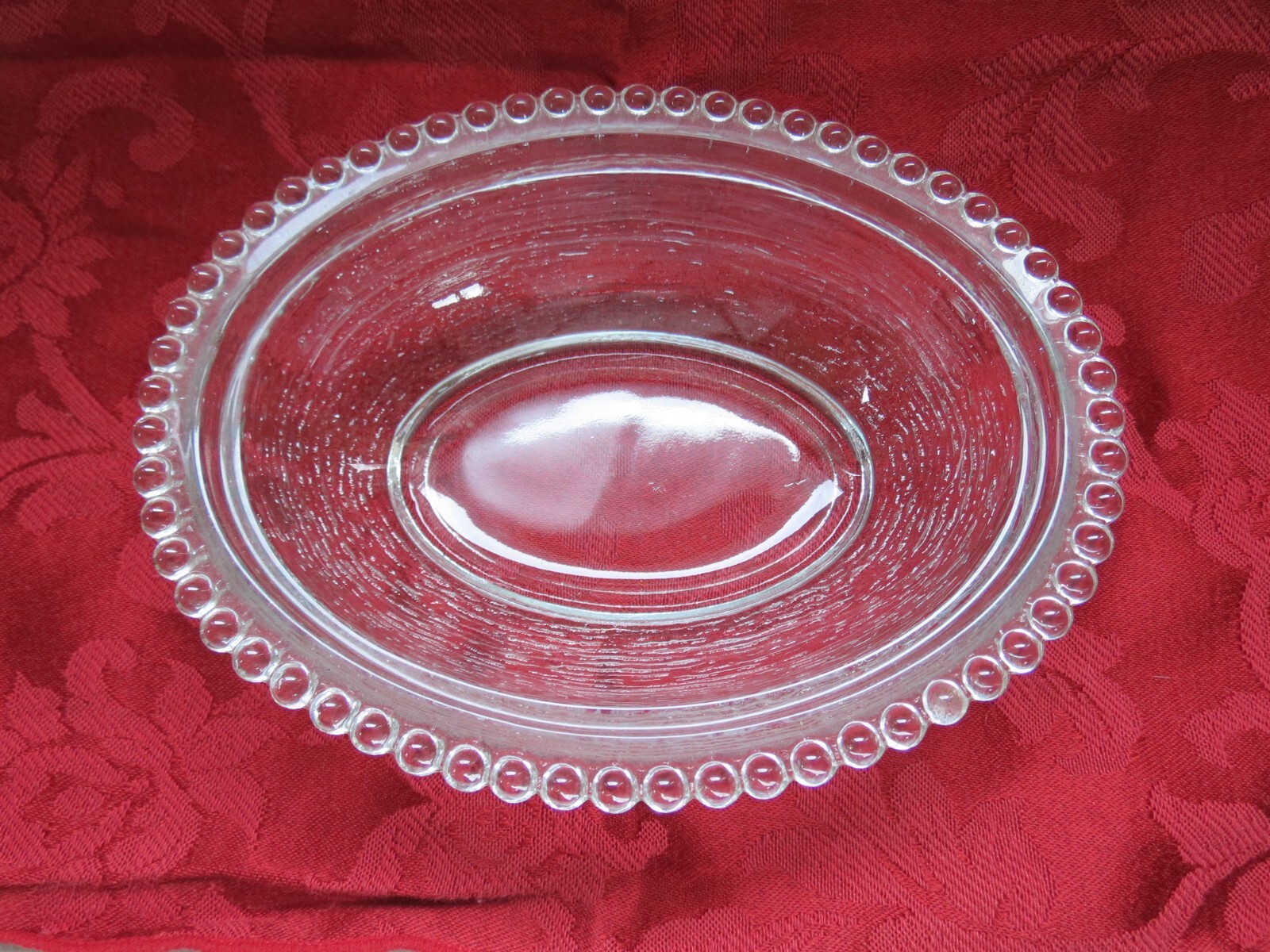 Vintage Tiara Glass Rabbit on Nest – Large