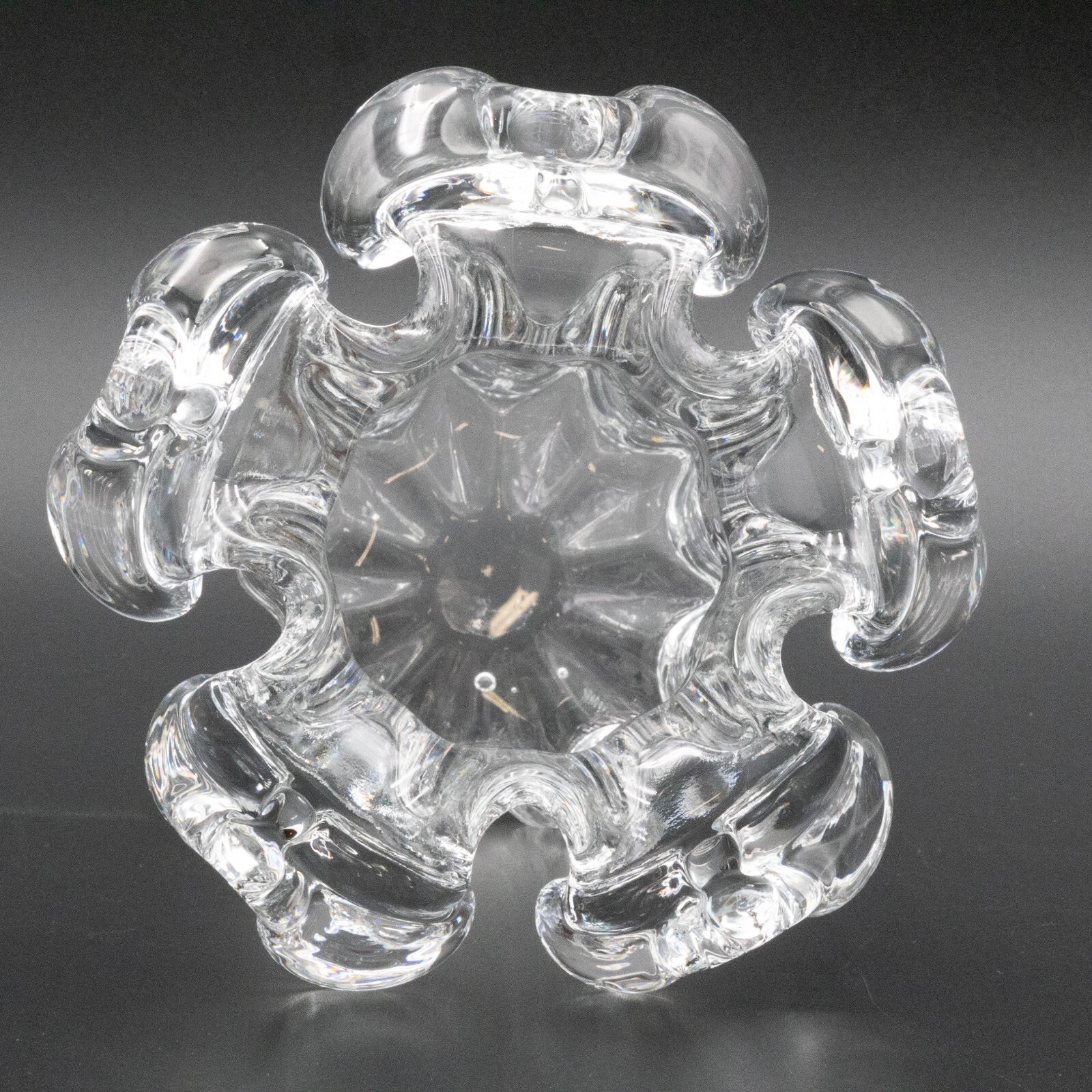 Kosta Boda of Sweden “Isabella” Crystal Vase or Candle Votive 5 1/2 inches Vinta