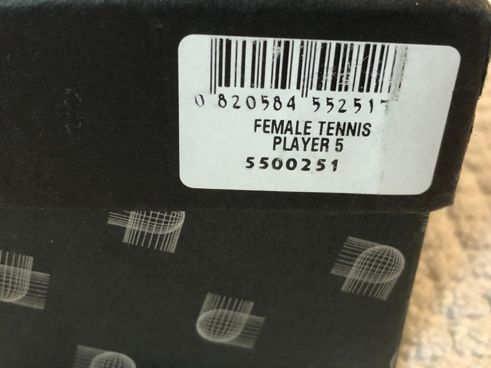 CRYSTAL IMPRESSIONS HOLOGRAM FEMALE TENNIS PLAYER SERVING 3 1/4 ” x 2 ” ISRAEL