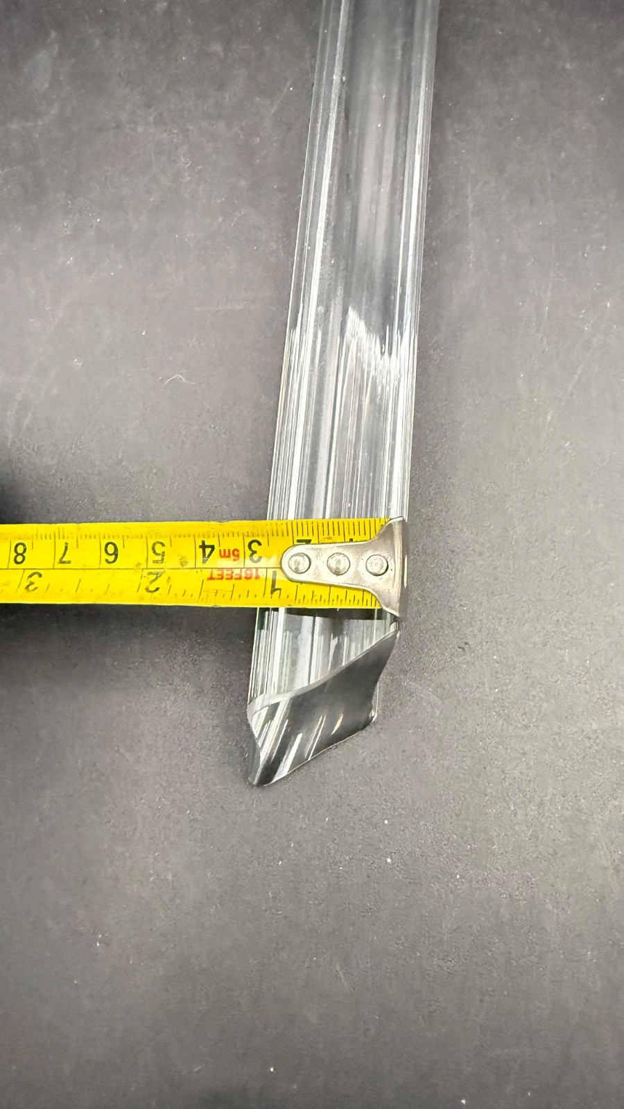 Italy Murano Crystal Replacement Prism 11 1/8″ Quadriedri For Venini Chandelier