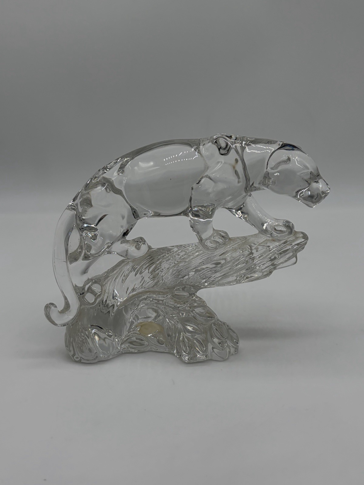 Princess House Wonders of the Wild Jaguar 24% Lead Crystal Figurine 7″
