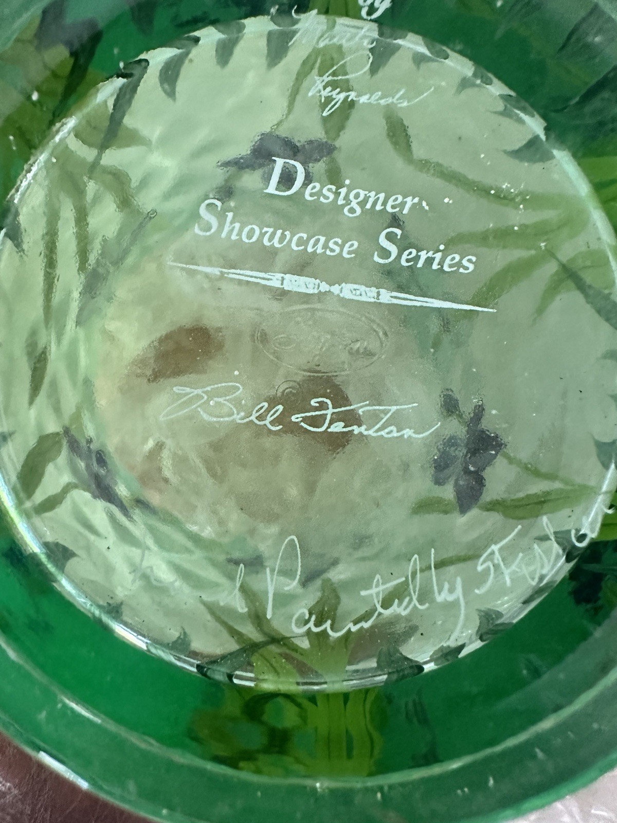 Fenton Art Glass “Designer Showcase” Flip Vase Signed By Bill Fenton