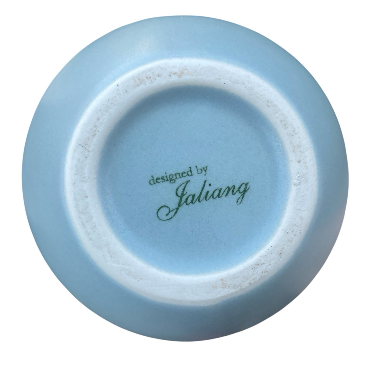 VTG Jaliang Teardrop Vase 7.5″ Pale Robins Egg Blue Asian Mid Century Modern MCM