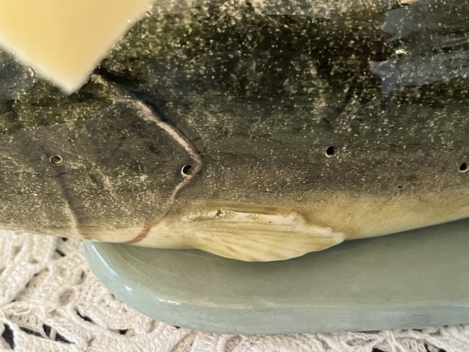 Singing River Original Fish Hors d’Oeuvres Server Josie Gautier Southern Pottery