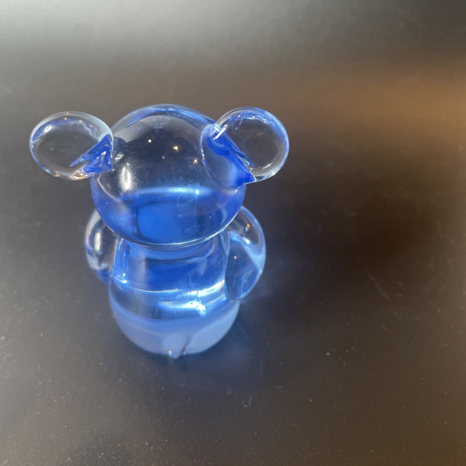 Blue Glass Koala Bear United States Commemorative Fine Art Gallery With Label