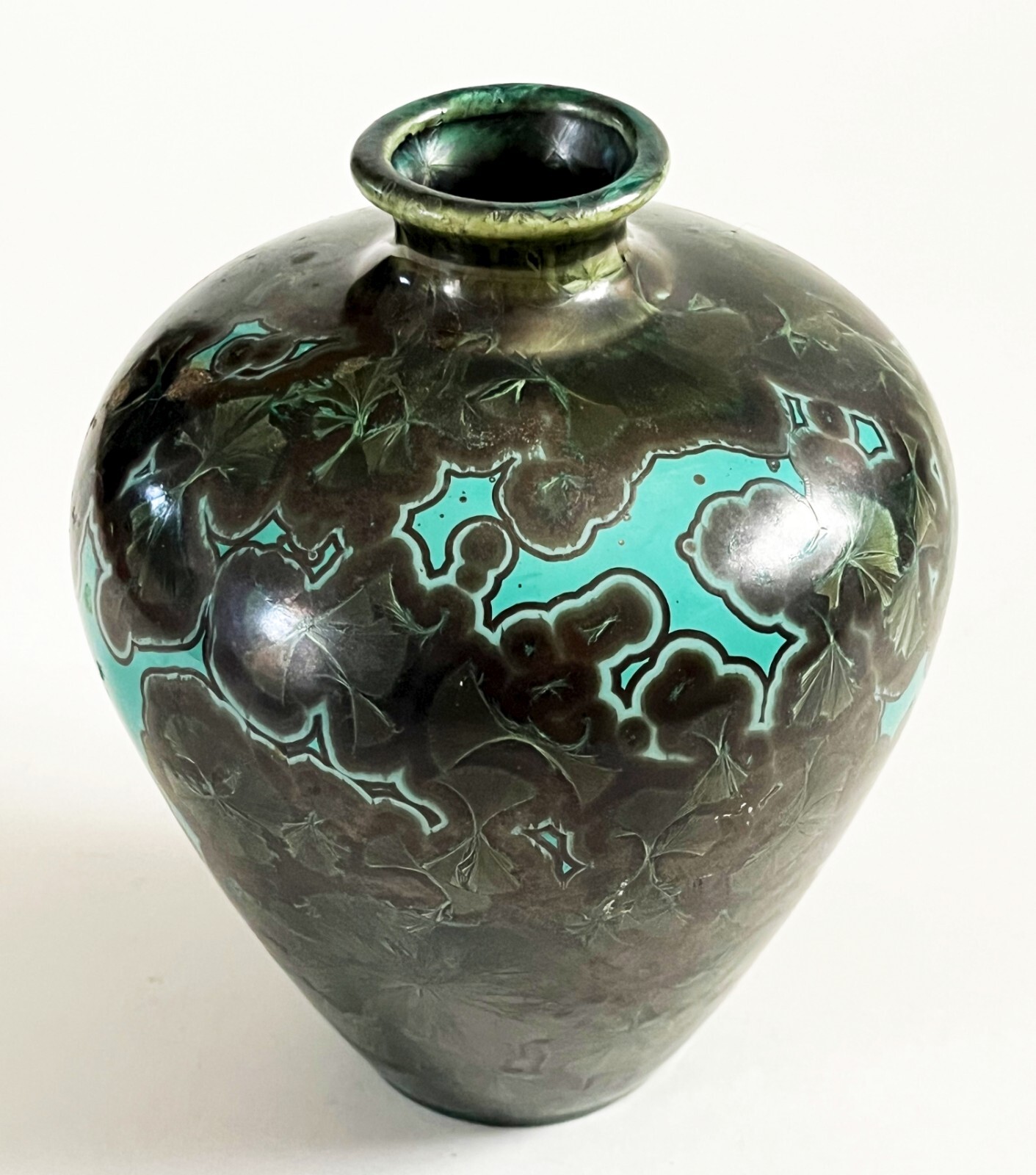 JON PRICE LAGUNA BEACH STUDIO ART POTTERY CRYSTALLINE PORCELAIN WEED POT VASE