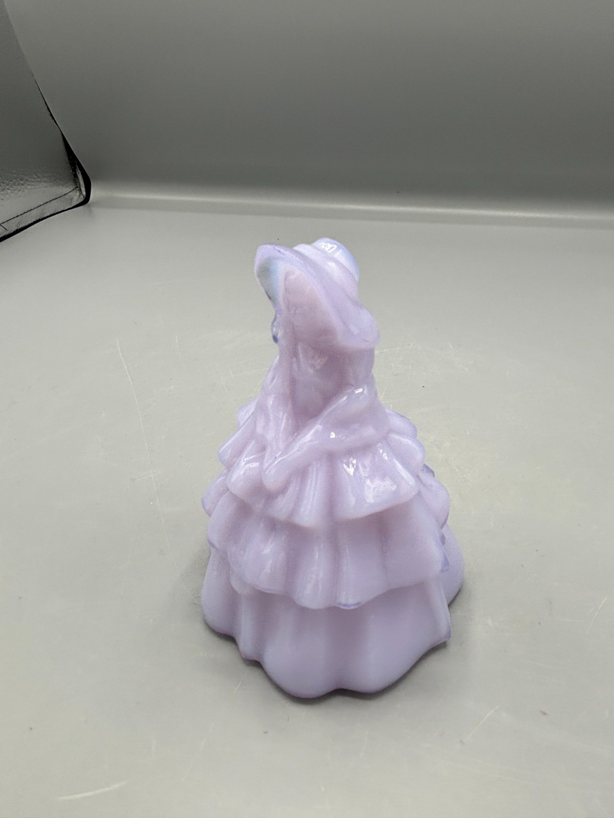 Vintage Boyd Glass “Louise” Lavender / Purple Colonial Lady Figurine