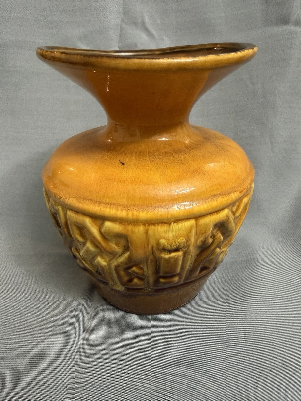 Royal Haeger Orange and Yellow Pottery Vase