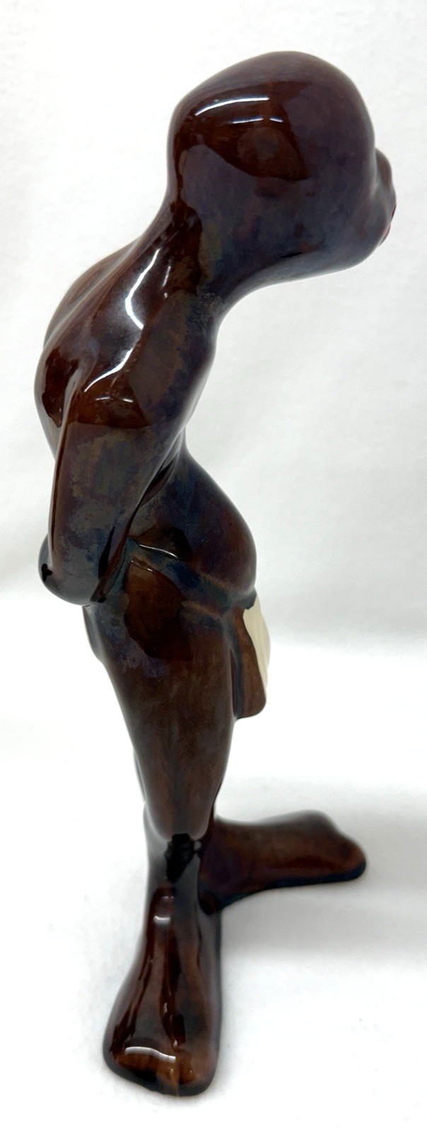 Pair Vintage Mid Century Gilner Happy Cannibal Hawaiian Polynesian Figures 9″