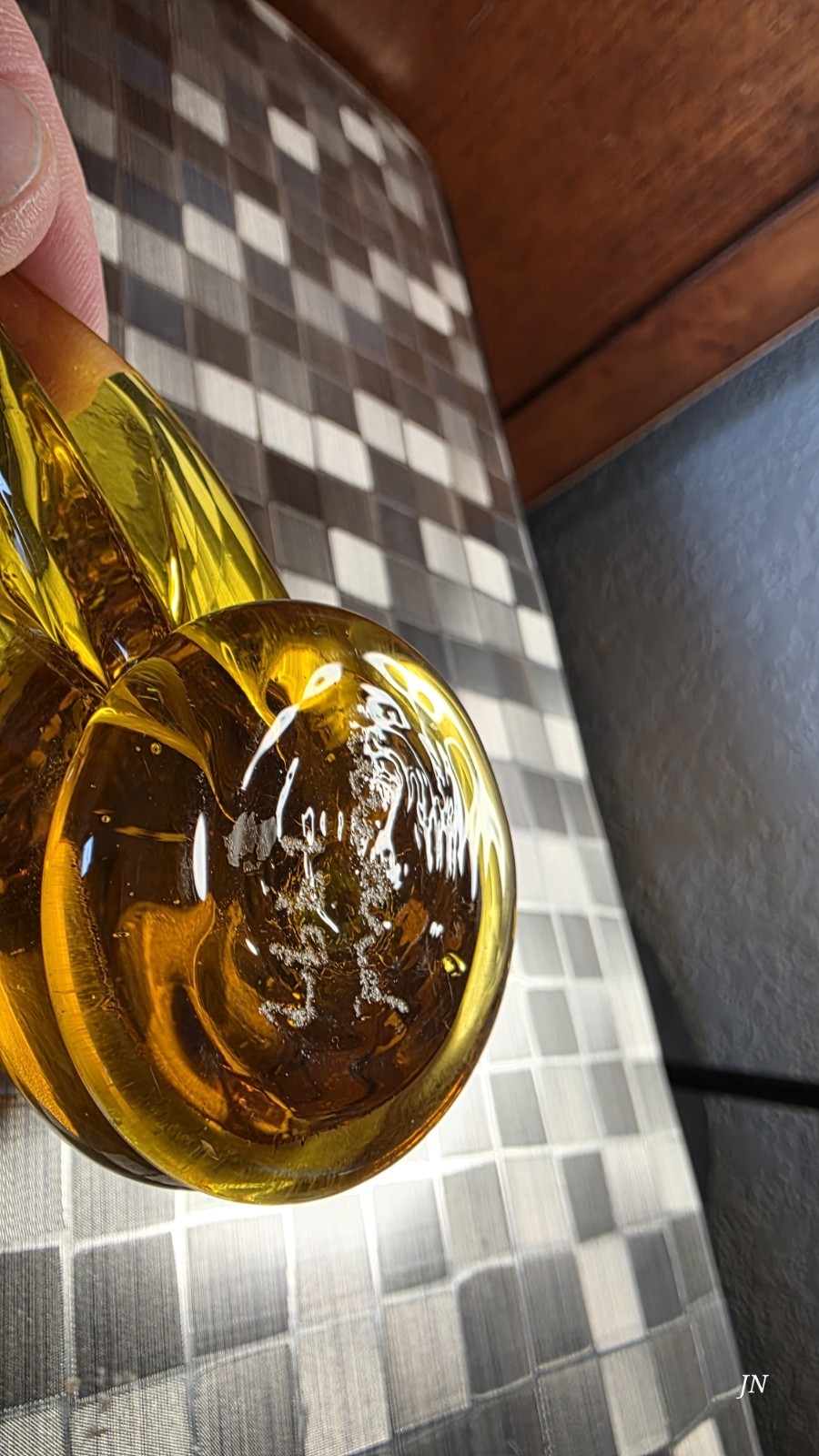 Titan Art Glass Golden Canary Slightly Larger Awesome Cadmium UV Glow