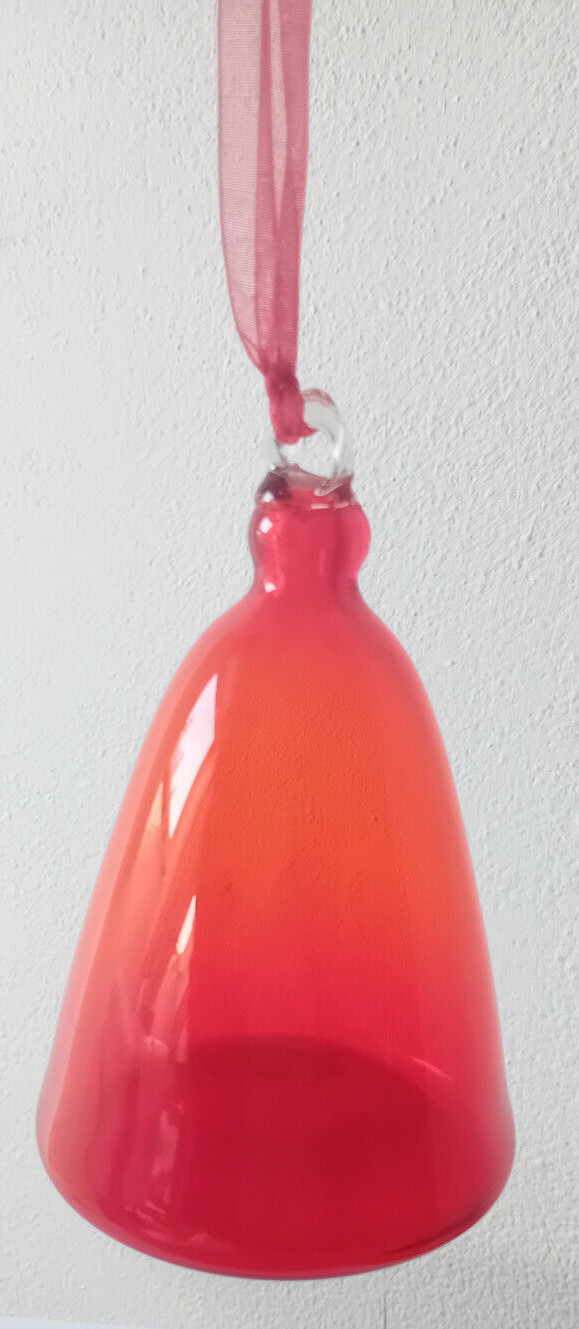 Murano Glass Christmas Ball Decoration 13 Cm Ø 8 Cm
