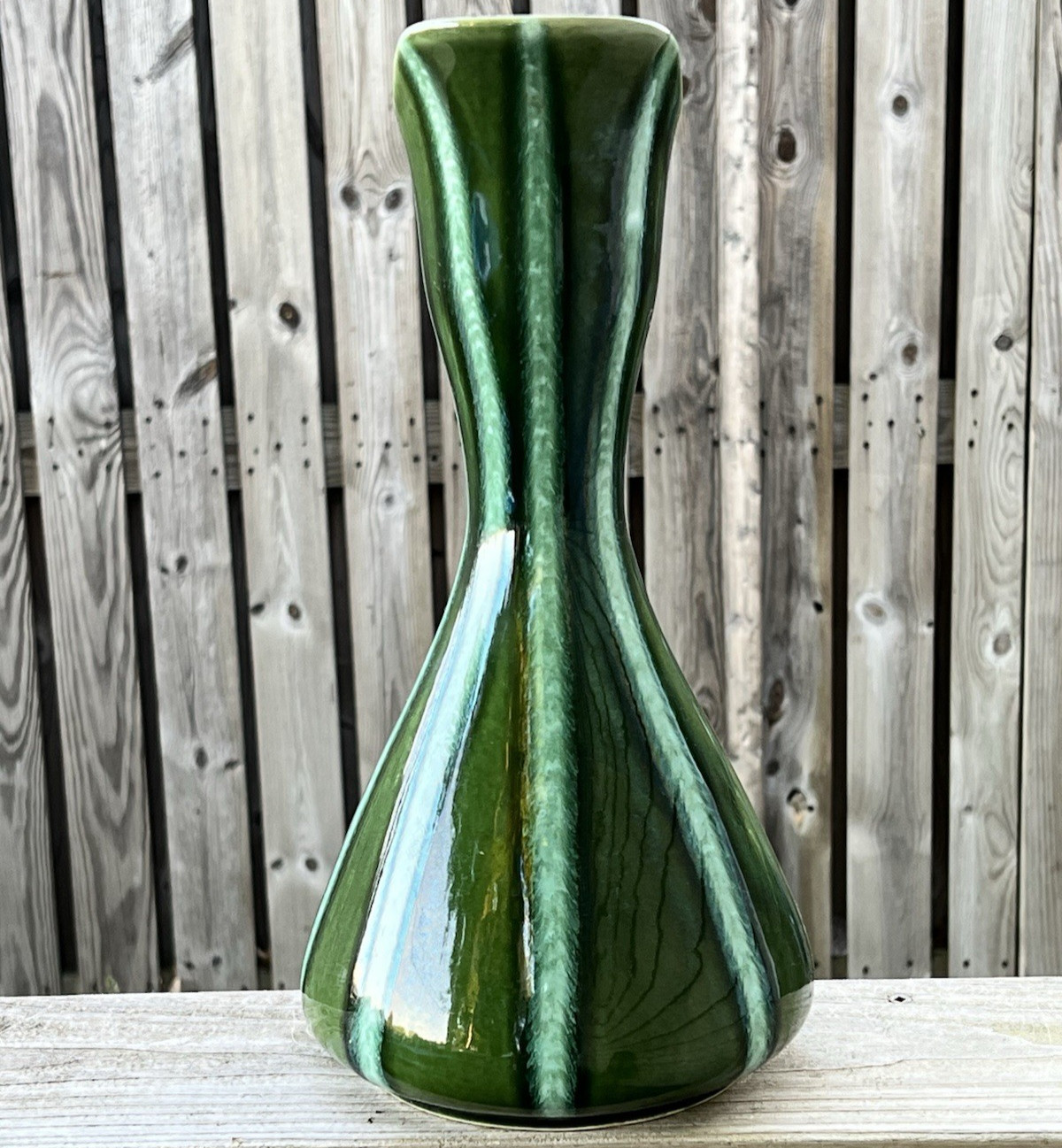 Hull Art Pottery Continental Evergreen MCM Vase #58 Mid Century Green