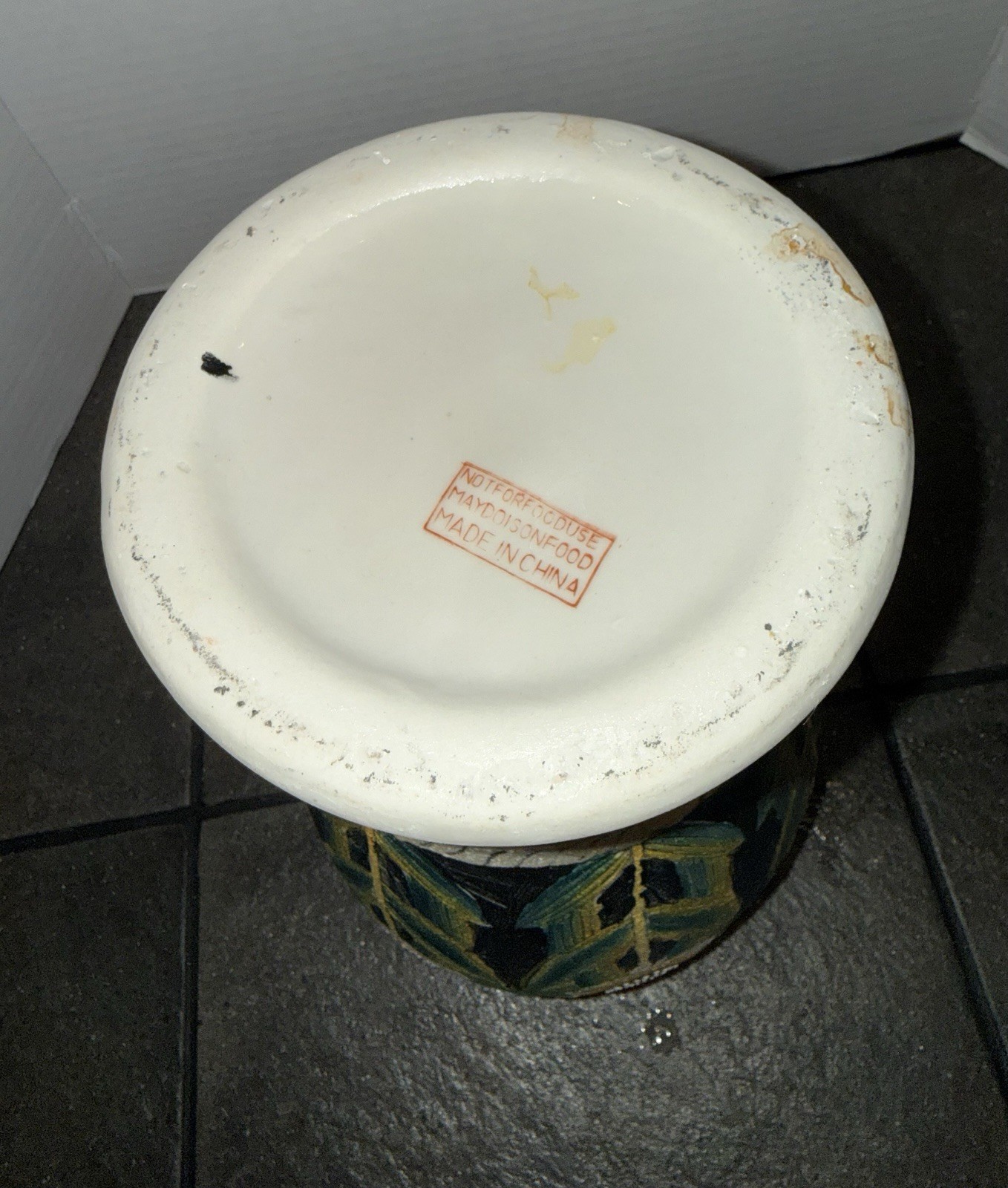 Vintage Sunflower Pottery Urn Style Textured Vase