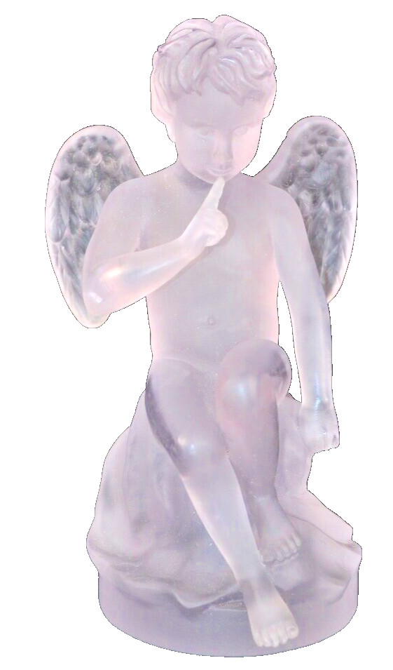 DAUM Crystal Cupidon Cupid Figurine Limited Edition Signed with COA NIB