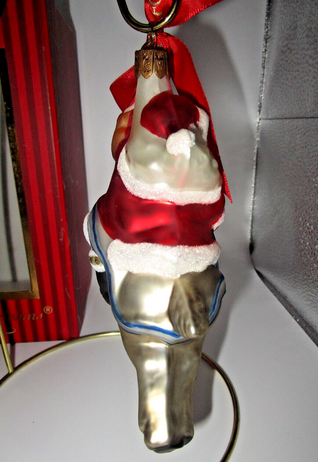 Waterford Heirloom Santa’s Reindeer Journey 3rd Ed Christmas Ornament 134389 Box