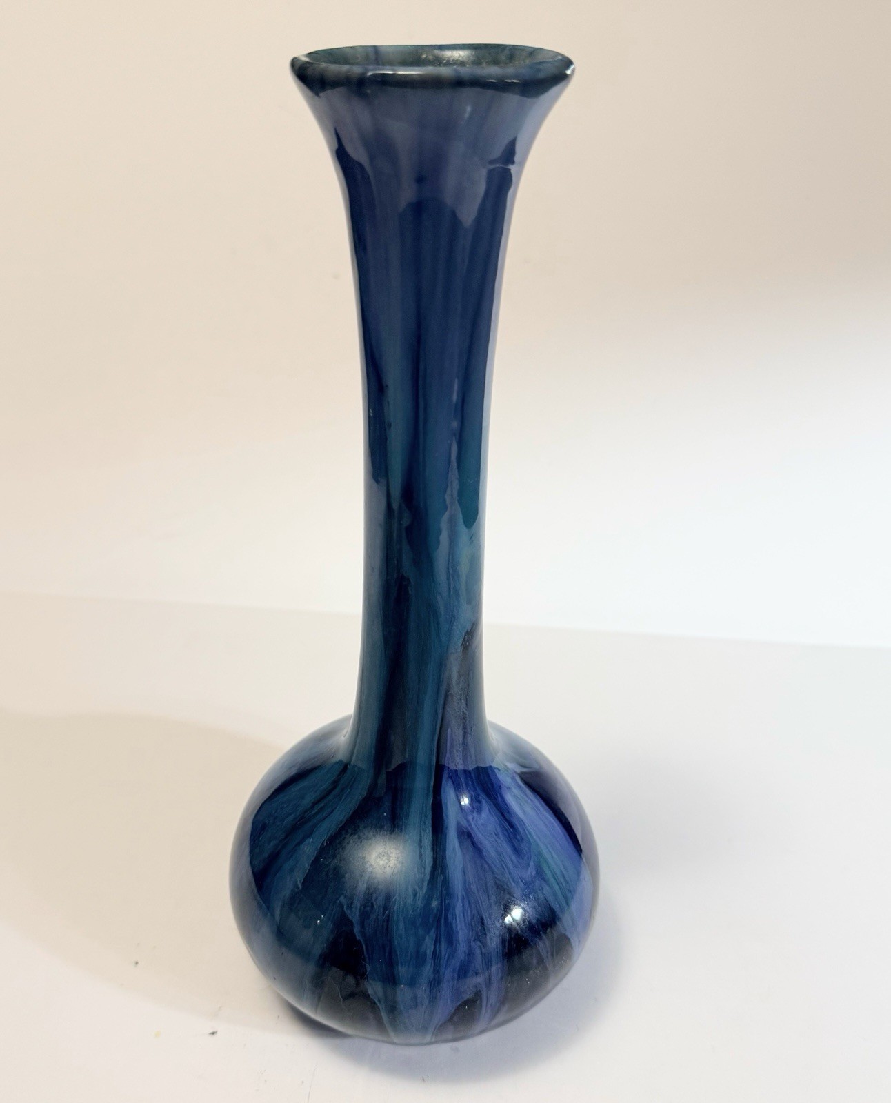 Vintage Blue Mountain Pottery Canada Variety Blues Drip Glaze Vase