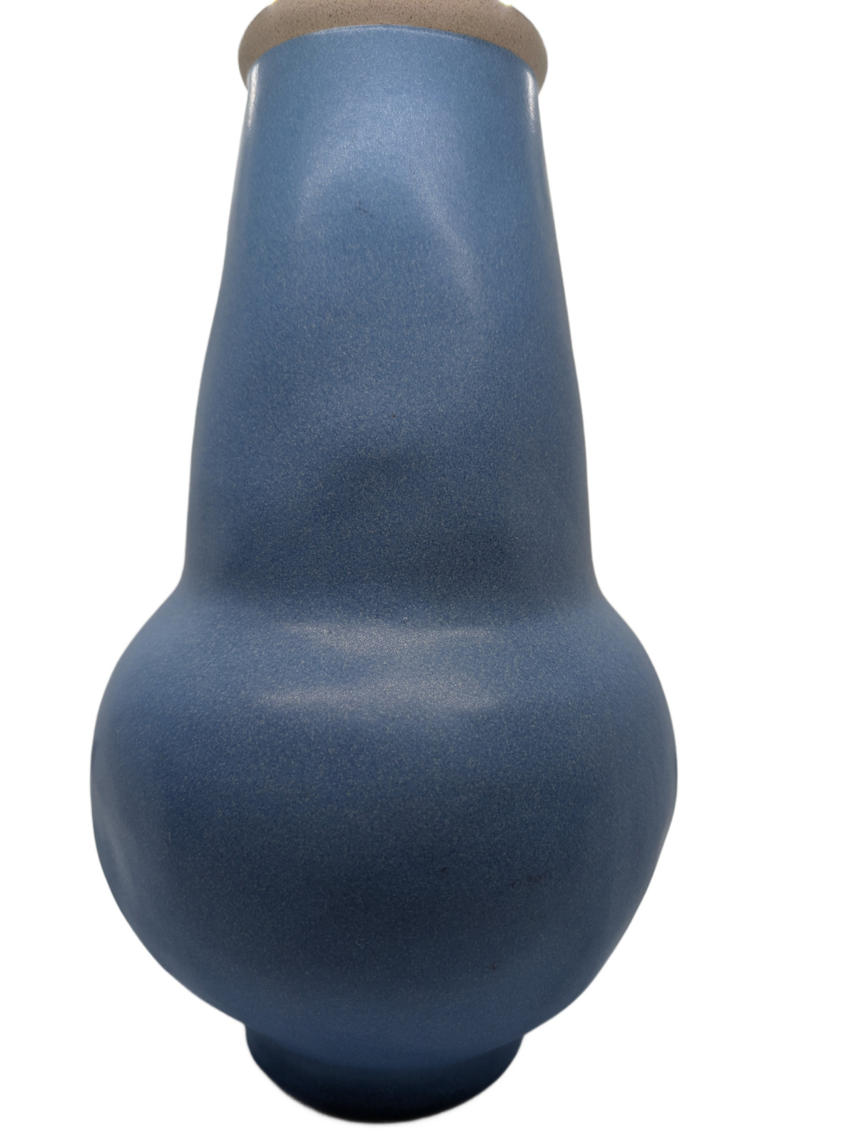 Large Threshold Stoneware Vase Blue Matte 11.5” Modern Decor Target Display