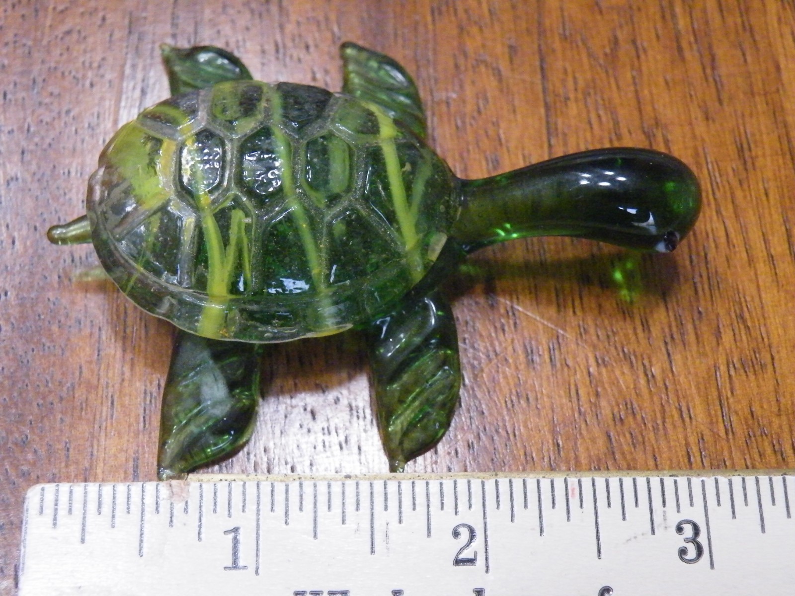 Hand Blown Art Glass Sea Turtle 3″ Long – FREE SHIP