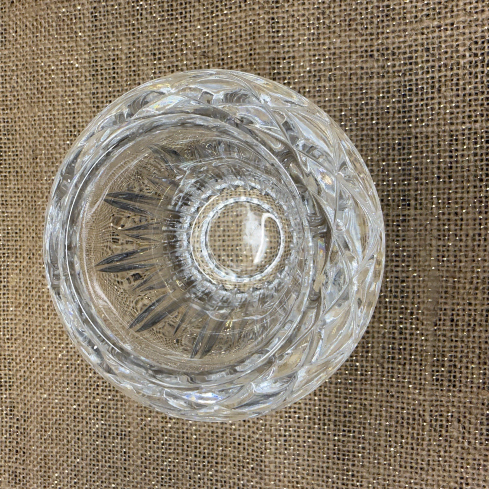 Vintage Princess House Heritage Lead Crystal Votive Candle Holder-Made in France