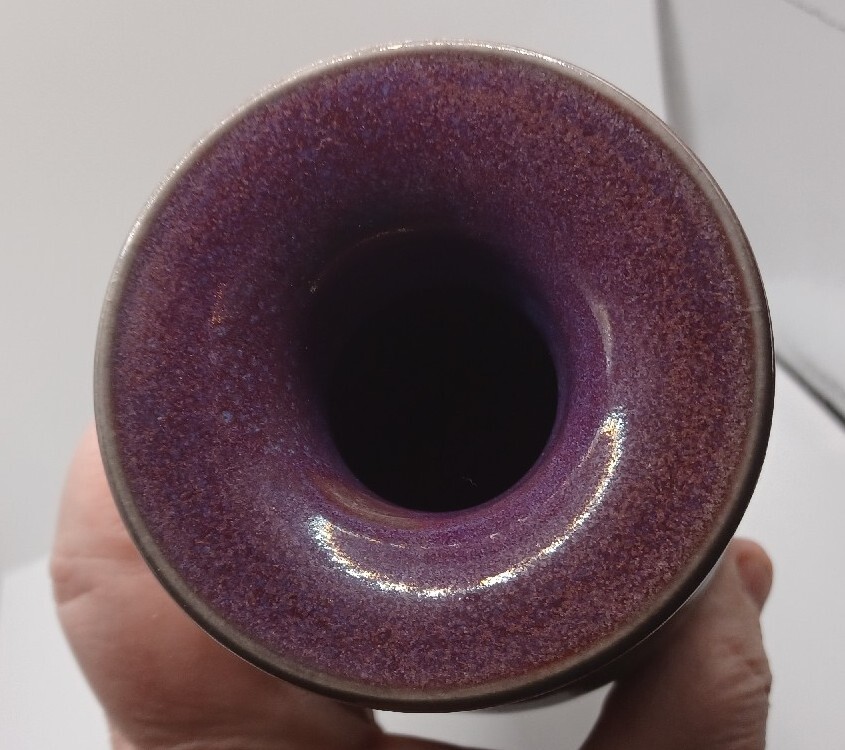 Arrow Pottery Purple Glaze Flower Vase