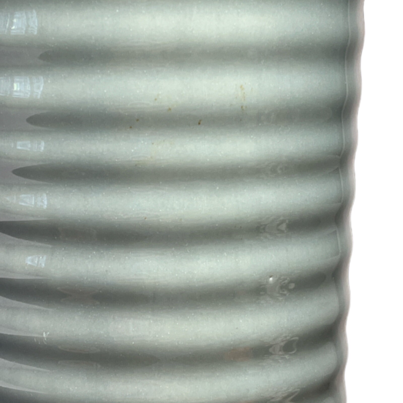 Bauer Company Pottery Ringware Dove Grey Glossy 7.25” Vase Los Angeles 2000