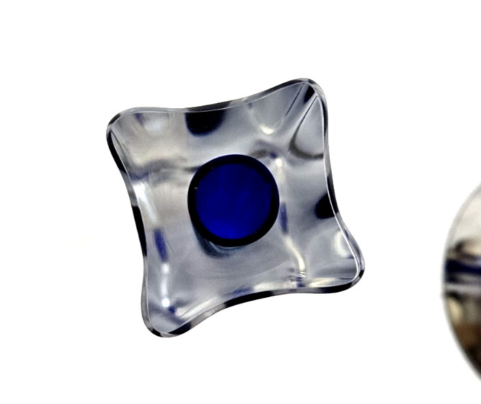 Murano Venini Candelboi BLUE (middle size) 14.5 cm / 5.7″ Glass Candle Holder