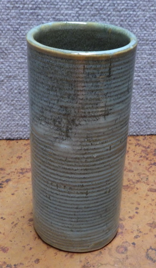 Vintage Zanesville Stone Age Modern Vase 8″ MCM C2