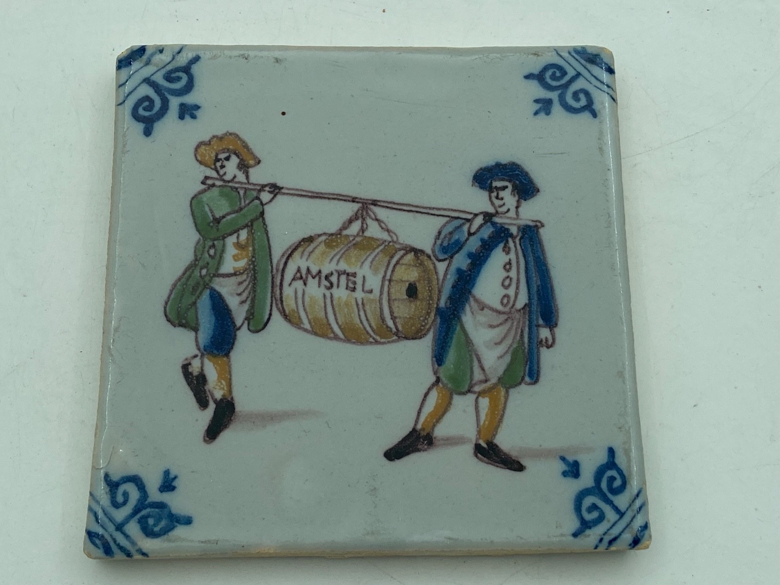 FREE SHIPMENT small TILE MAKKUM Tichelaar Delft Holland Amstel