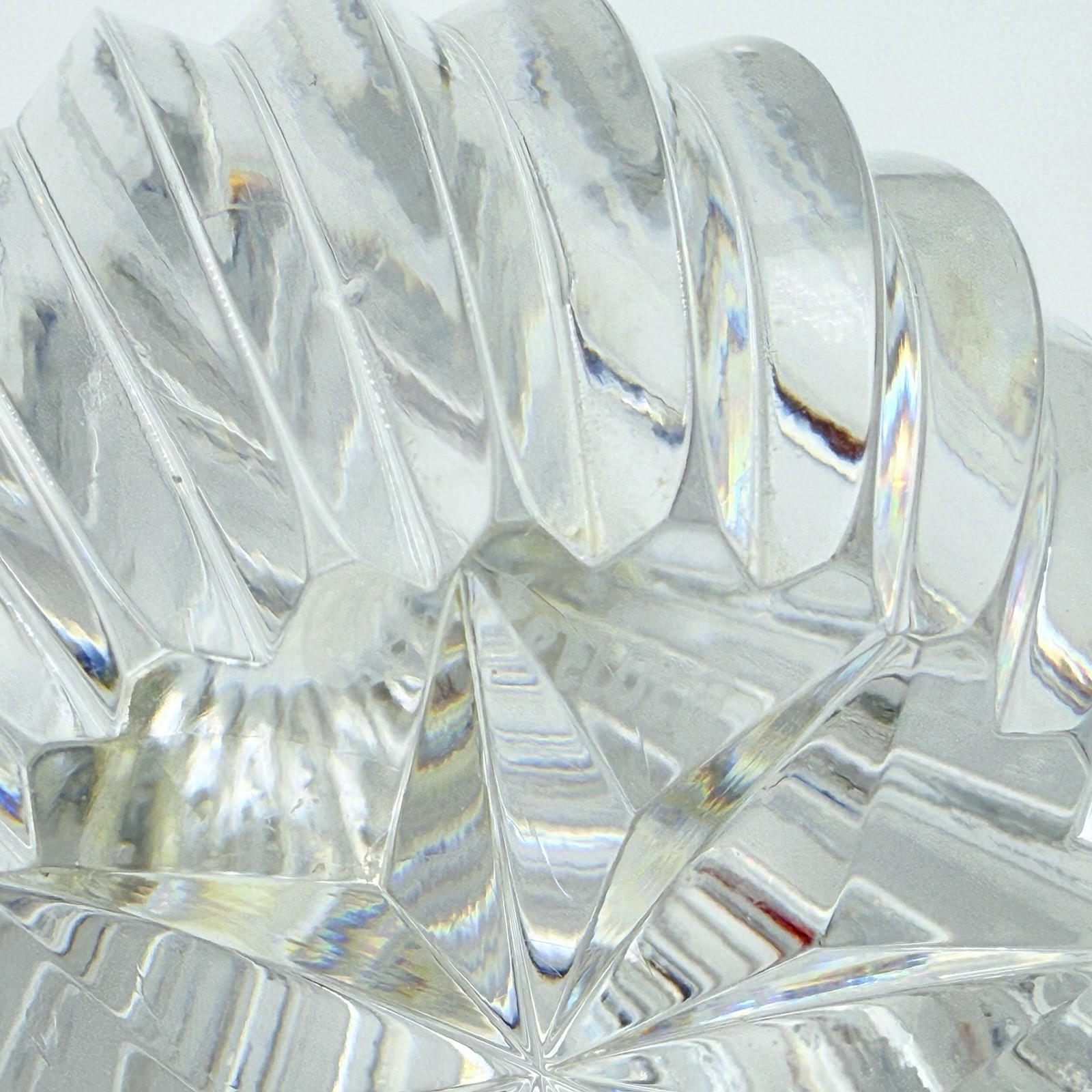 Waterford Crystal Pear Figurine Fruit Paperweight Vintage SIGNED 4.5” Tall
